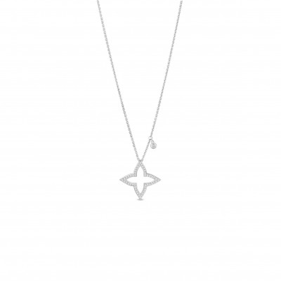 LOUIS VUITTON OMBRE BLOSSOM PENDANT, WHITE GOLD AND DIAMONDS Q03093
